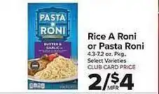 Rice a roni or pasta roni