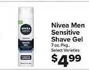 Foodtown supermarkets Nivea men sensitive shave gel offer