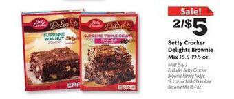 Family Dollar Betty crocker delights brownie mix offer