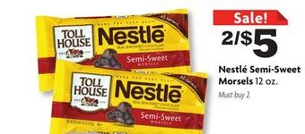 Family Dollar Nestlé semi-sweet morsels offer
