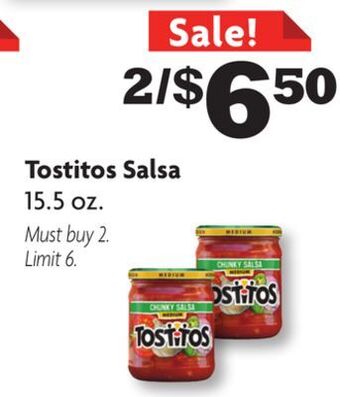 Family Dollar Tostitos salsa offer