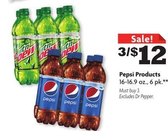 Family Dollar Pepsi products offer