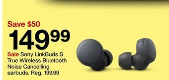Target Sony linkbuds s true wireless bluetooth noise cancelling earbuds offer