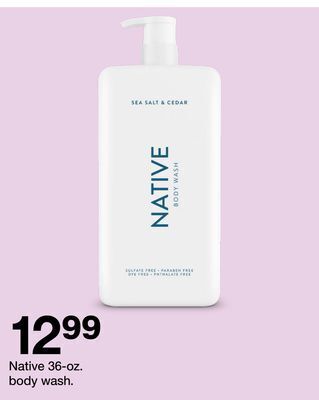 Target Native 36-oz. body wash offer