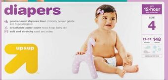 Target Up & up 148-ct. giant-pack diapers offer