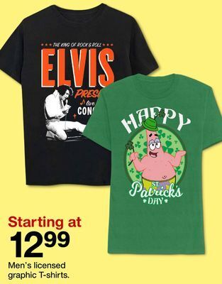 Target Men's licensed graphic t-shirts offer