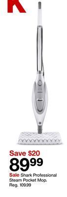 Target Shark professional steam pocket mop offer