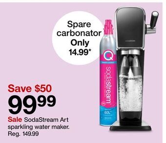 Target Sodastream art sparkling water maker offer