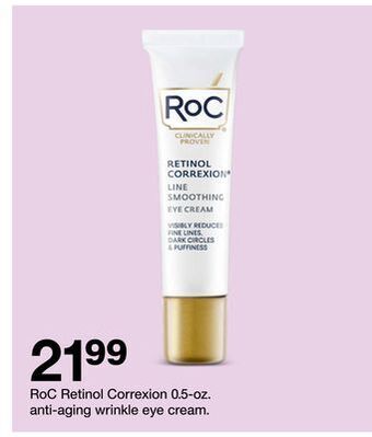 Target Roc retinol correxion 0.5-oz. anti-aging wrinkle eye cream offer