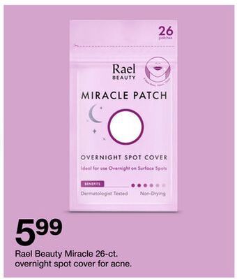 Target Rael beauty miracle 26-ct. overnight spot cover for acne offer