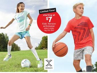 JC Penney Kids' xersion activewear offer