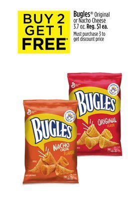 Dollar General Bugles® original or nacho cheese offer