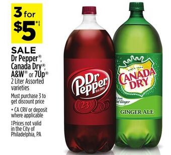 Dollar General Dr pepper®, canada dry®, a & w® or 7up® offer