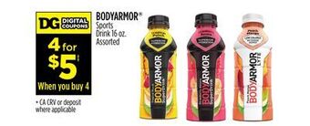 Dollar General Bodyarmor® sports drink offer