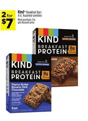 Dollar General Kind® breakfast bars offer