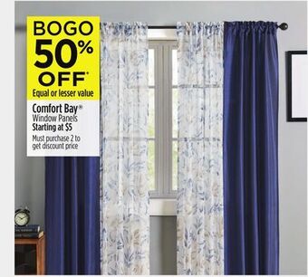 Dollar General Comfort bay® window panels offer