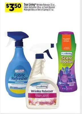 Dollar General True living™ wrinkle releaser, fabric refresher or scent booster midnight hint of spring offer