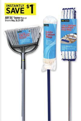 Dollar General Any dg® home mops or brooms offer