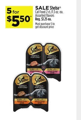 Dollar General Sheba® cat food offer