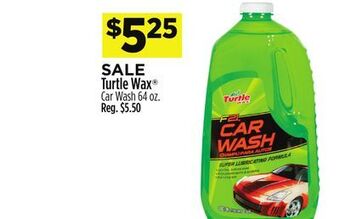 Dollar General Turtle wax® car wash offer
