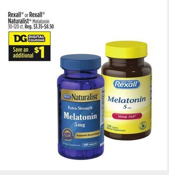 Dollar General Rexall or rexall naturalist melatonin offer