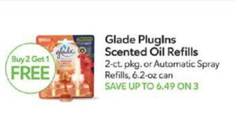 Publix Glade PlugIns Scented Oil Refills offer