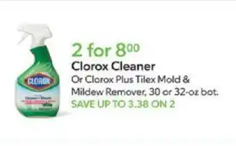 Publix Clorox Cleaner or Clorox Plus Tilex Mold & Mildew Remover, 30 or 32-oz bot. offer