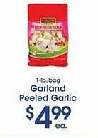 Price Rite Garland peeled garlic offer