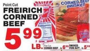 Bravo Supermarkets Freirich corned beef offer