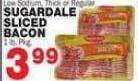 Bravo Supermarkets Sugardale sliced bacon offer