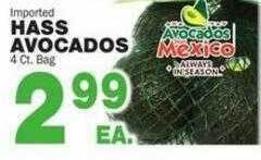 Bravo Supermarkets Hass avocados offer
