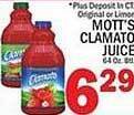 Ctown Mott's clamato juice offer