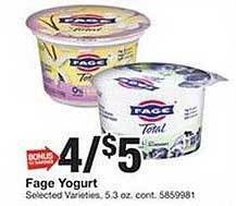 Giant Food Fage yogurt offer