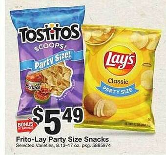 Giant Food Frito-lay party size snacks offer