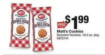 Giant Food Matt's cookies offer