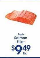 Price Rite Fresh salmon fillet offer