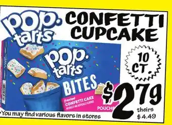 Ollie's Pop tarts confetti cupcake offer