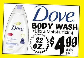 Ollie's Dove body wash offer