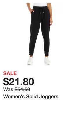 Belk Women's solid joggers offer