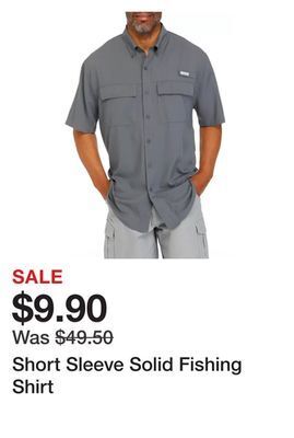 Belk Short sleeve solid fishing shirt offer