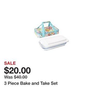 Belk 3 piece bake and take set offer