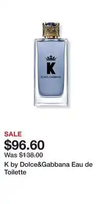 Ulta Beauty K by dolce&gabbana eau de toilette offer