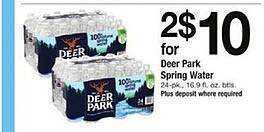 Safeway Deer park spring water offer