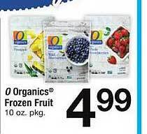 Safeway O organics frozen fruit offer
