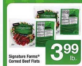 Safeway Signature farms corned beef flats offer
