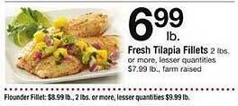 Safeway Fresh tilapia fillets offer