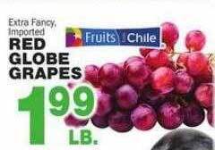 Bravo Supermarkets Red globe grapes offer
