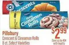 Chief Supermarket Pillsbury crescent & cinnamon rolls offer