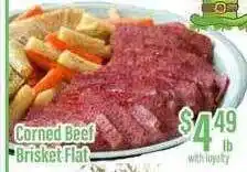 Chief Supermarket Corned beef brisket flat offer