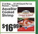 Key Food Aquastar cooked shrimp offer